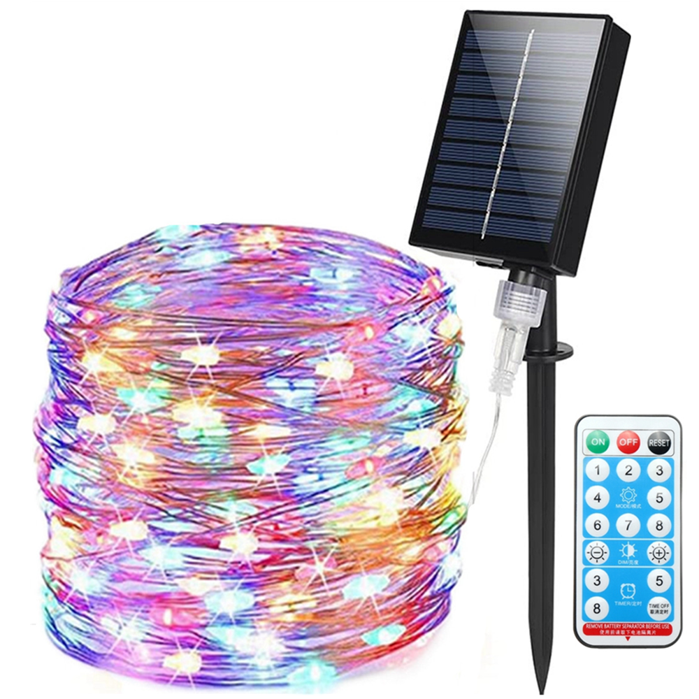 Solar String Lights 200-300 LEDs Solar Powered Fairy Lights IP65 Waterproof Decorative Rope Lights