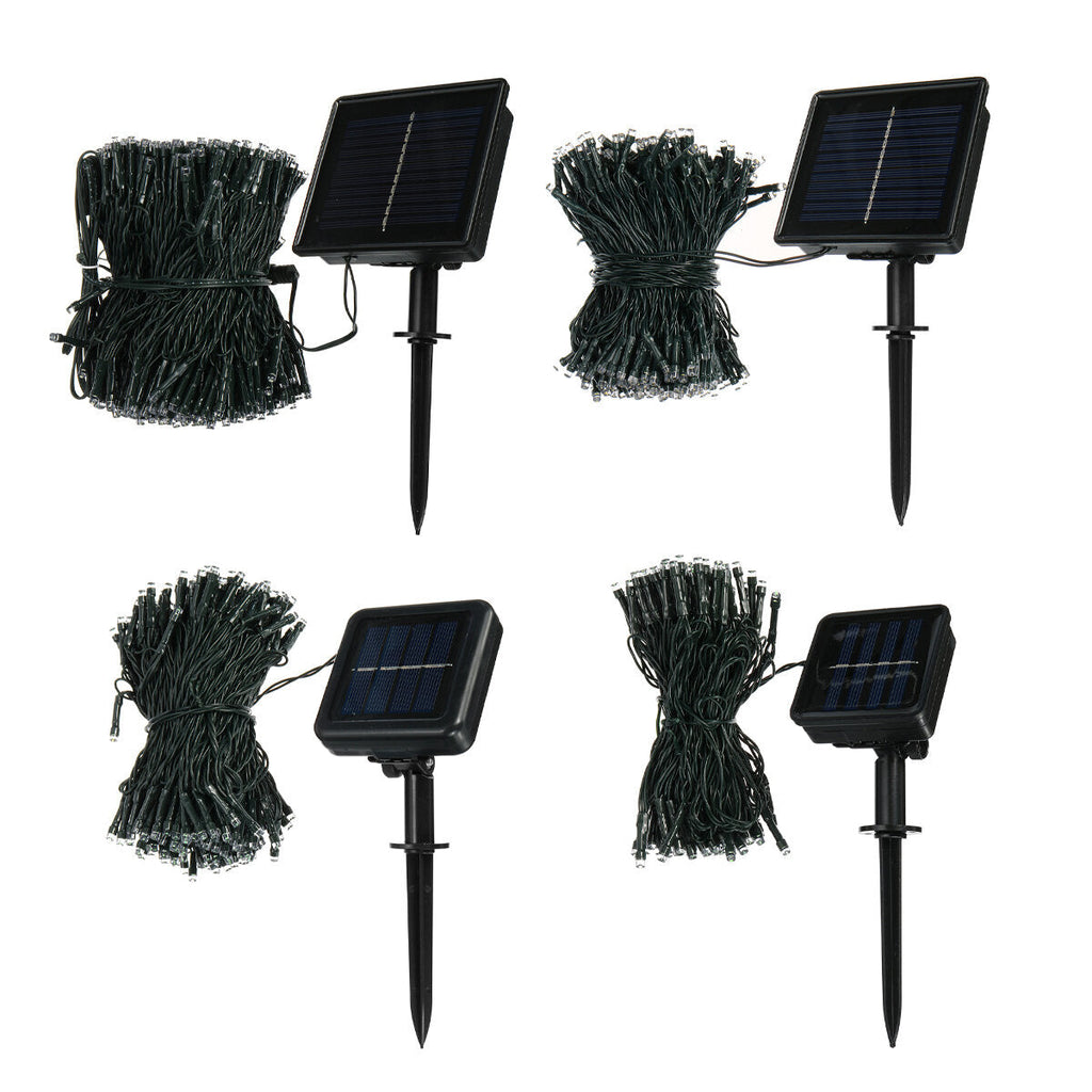 12M/22M/32M/52M Outdoor LED Solar String Light 8 Modes Waterproof Home Decorative Lawn Lamp Christmas Decorations Clearance Christmas Lights