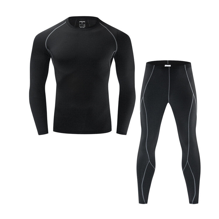 Winter Cycling Base Layer Long Sleeve Thermal Breathable Underwear Men Running Ski Sports Underwear Clothing