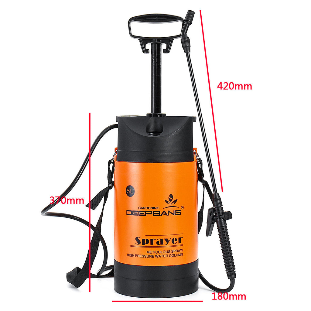 3/5/8L Pressure Sprayer Shoulder-mounted Pump Sprayer Garden Action Pressure Plant Spray Bottle