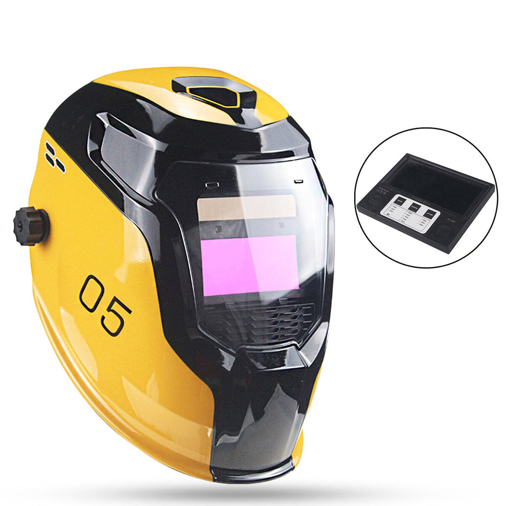 DIN4/9-13 Solar Power Automactic Darkening Welding Helmet Variable Light Welding Cap