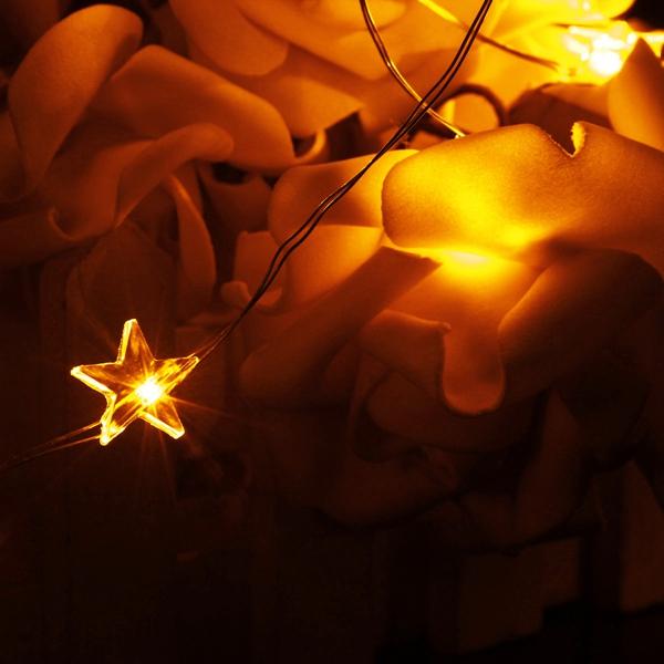 1M 10 LED Battery Powered Star String Fairy Light For Chirstmas Party Weddinng Decor