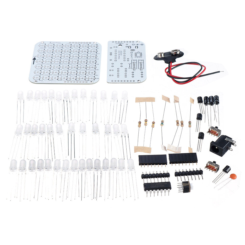 DIY Simple LED Dot Matrix Display/Three-color Breathing Light LED Display Kit/DIY Character Display Parts