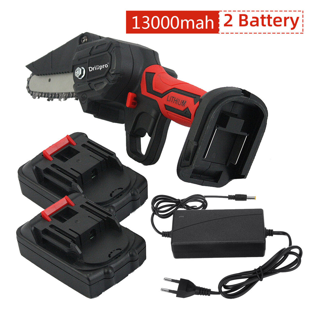 550W 4 inch Electric Chain Saw Woodworking Wood Cutter W/ 1pc/2pcs Battery