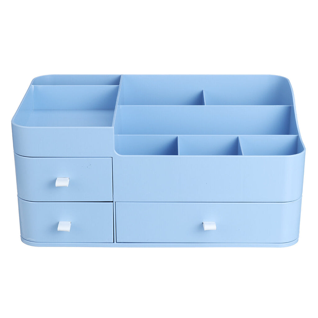 Plastic Cosmetic Organizer Makeup Holder Drawers Jewelry Storage Box