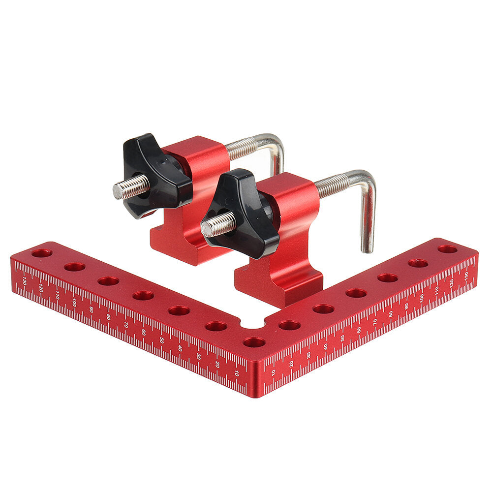 Two Side Metric Scale Woodworking Precision Clamping Square L-Shaped Auxiliary Fixture Splicing Board