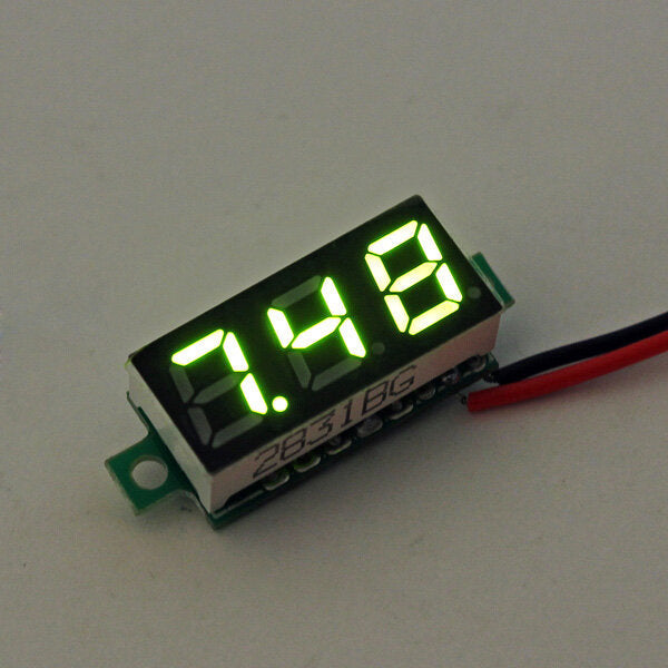 0.28 Inch 2.5V-30V Mini Digital Volt Meter Voltage Tester Two Line Voltmeter