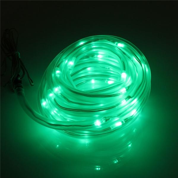 7M 50 LED Solar Waterproof LED Rope Tube String Fairy Light Xmas Party Garden Decor