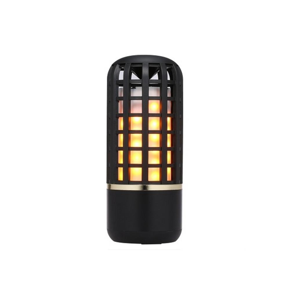 Portable Wireless bluetooth Stereo Speaker Rechargeable Flame Effect Night Light for Indoor Outdoor