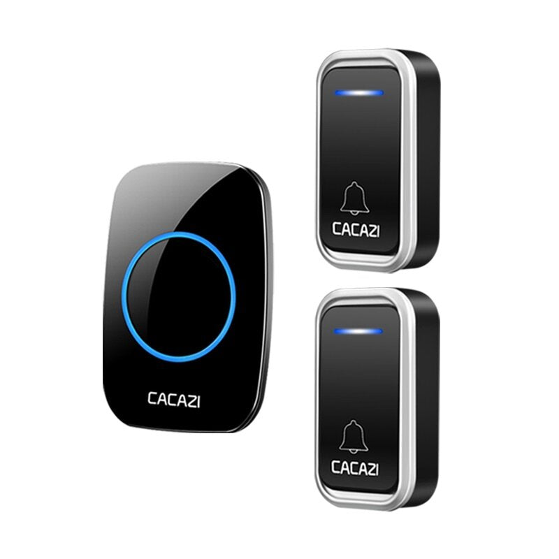 Wireless Doorbell Waterproof 300M Remote Battery 2 Button 1 Receiver Intelligent Home Calling Bell