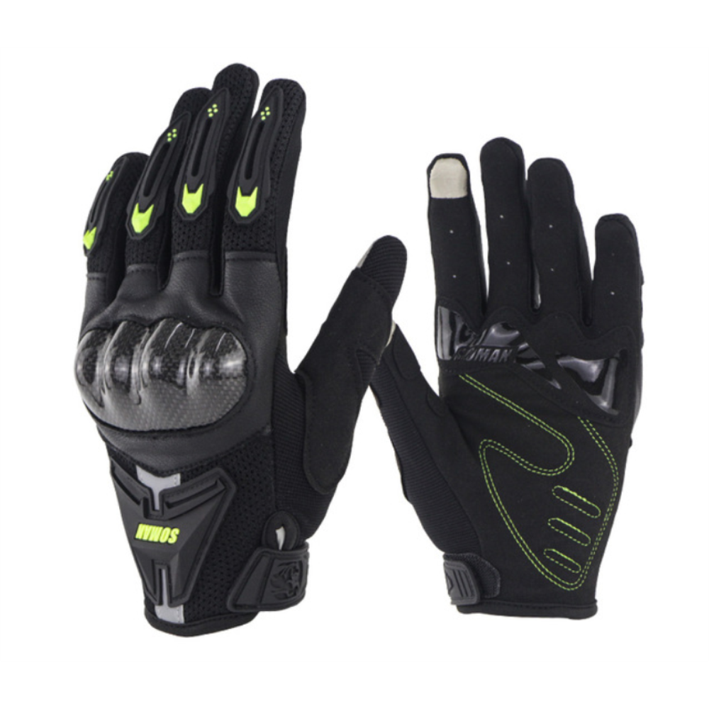 Motorcycle Touch Screen Gloves Carbon Fiber Riding Men Women Protective Gears