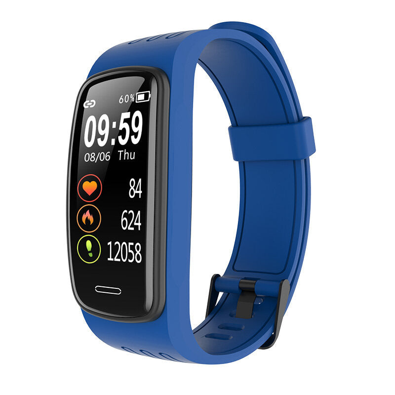 IP68 Waterproof SpO2 Heart Rate Blood Pressure Monitor Sport Route Track Weather Forecast Smart Watch