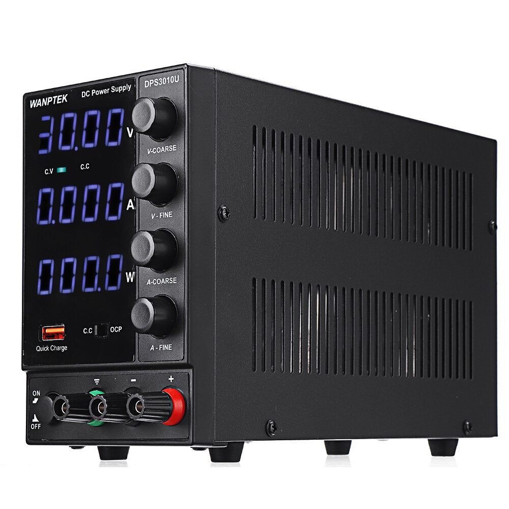 110V/220V 4 Digits Adjustable DC Power Supply 0-30V 0-10A 300W USB Fast Charging Laboratory Switching Power Supply