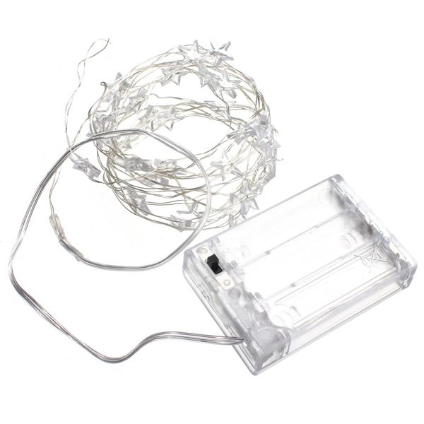 3M 30 LED Battery Powered Star String Fairy Light For Christmas Party Weddinng Decor