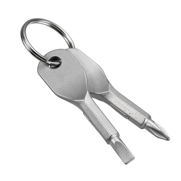 EDC Portable Phillips and Slotted Screwdriver Keychain Tool