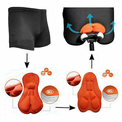 Unisex Black Cycling Comfortable Underwear Sponge Padded Bike Short Pants Cycling Shorts