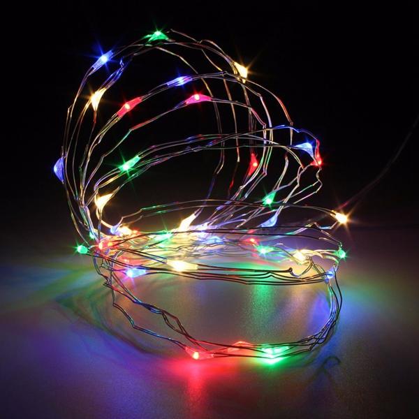 4M 40 LED Copper Wire Fairy String Light Battery Powered Waterproof Xmas Party Decor