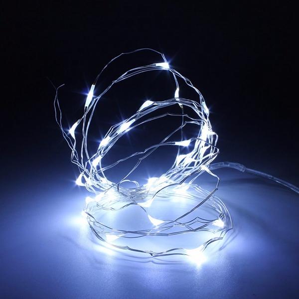 4M 40 LED Copper Wire Fairy String Light Battery Powered Waterproof Xmas Party Decor