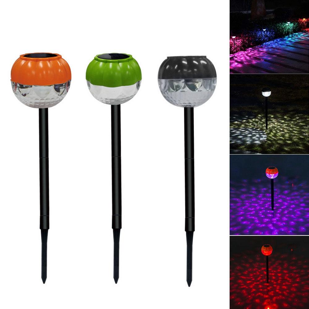 Solar 3 LED Color Changing Ball Garden  Light Waterproof Outdoor Yard Landscape Lamp