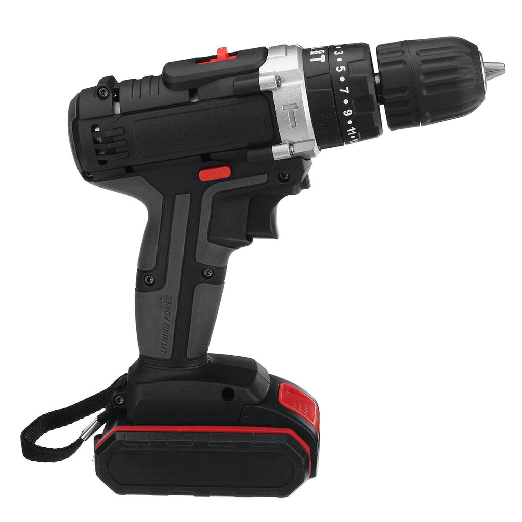 21V 22800mAh Cordless Rechargable 3 In 1 Power Drills Impact Electric Drill Driver