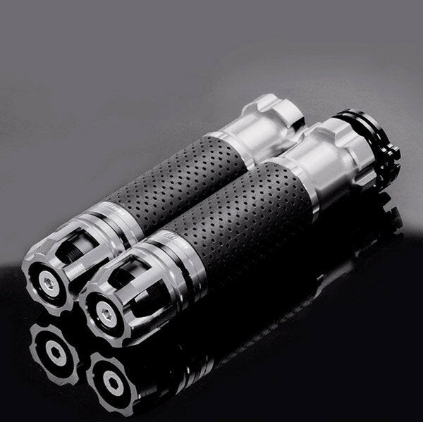 7/8 inch 22mm Motorcycle Refit Throttle Handlebar Grip Aluminum Alloy Rotatable