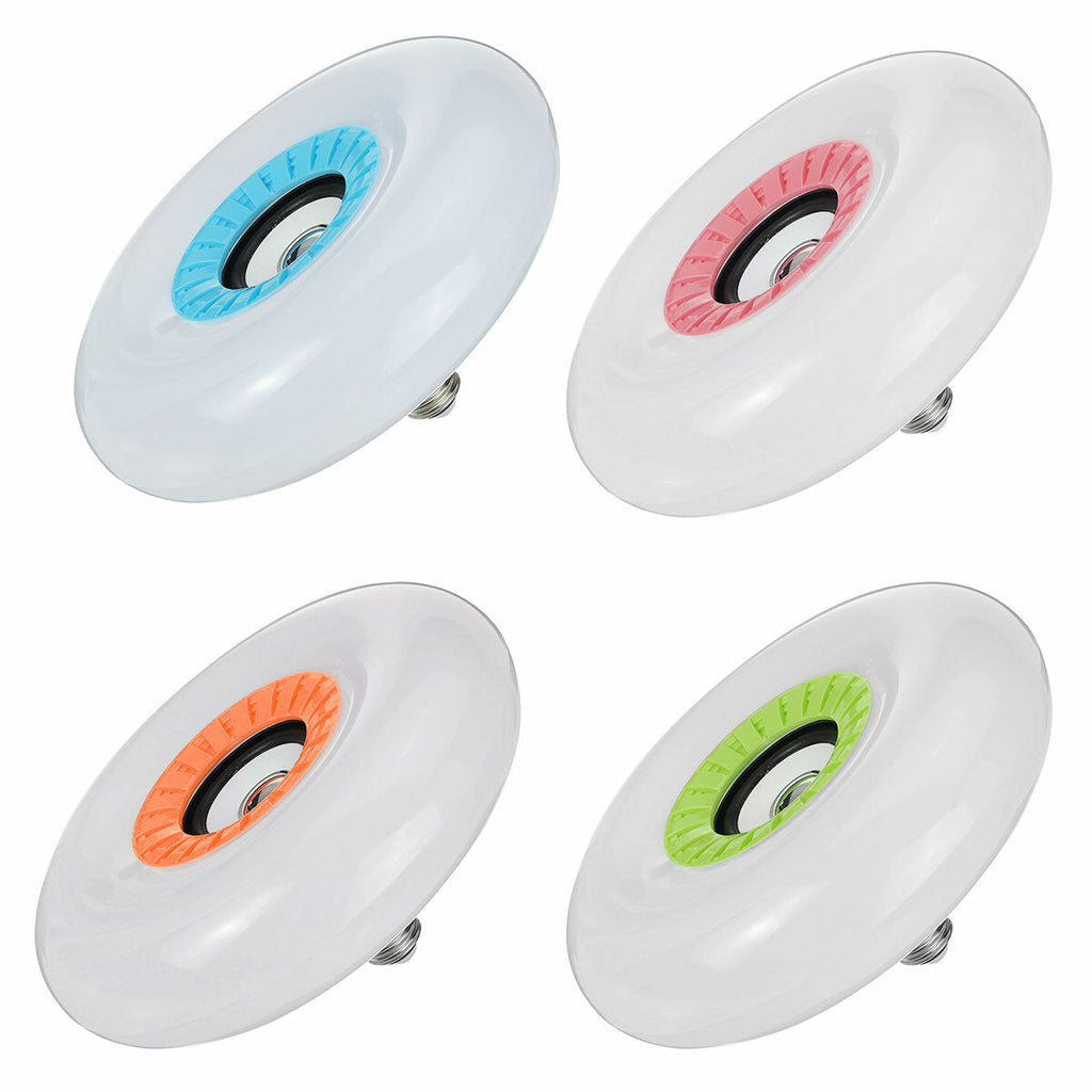 85-265V E27 Smart bluetooth LED Ceiling Light RGB Music Speeker Dimmable Lamp + Remote