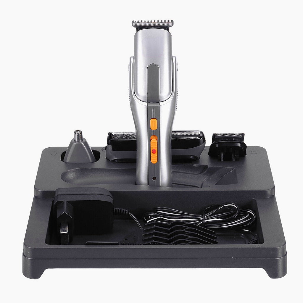 8 in 1 Electric Hair Clipper IPX7 Waterproof Rechargeable Hair Trimmer Shaver With 3 Limit Comb