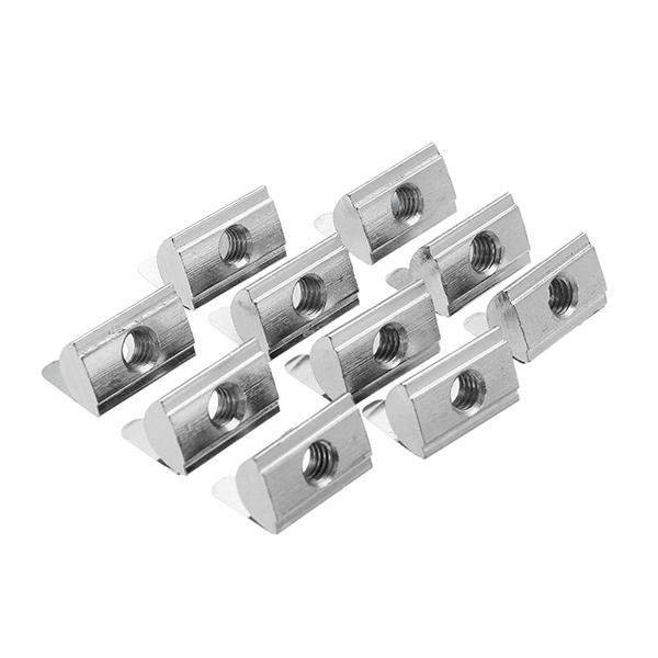 10pcs 3030 M6 Shrapnel Nut Block Elastic Nut EU Standard for 3030 Aluminum Profile