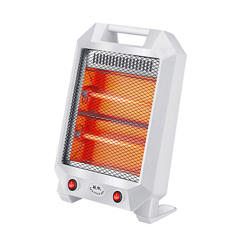 600W Portable Quartz Electric Heater - Silent 2-Gear Winter Warmer for Home & Office