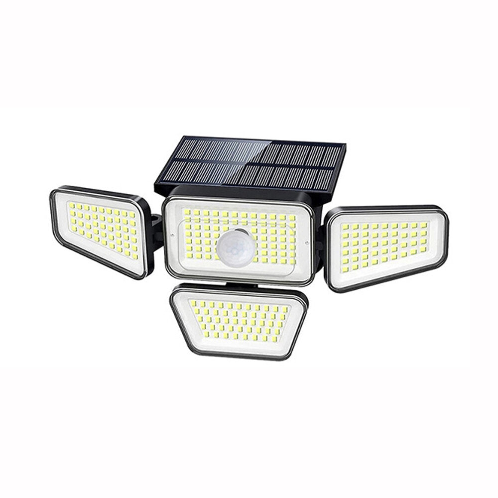 270LED Solar Outdoor Led Security Light Waterproof Motion Sensor Flood Lights With 3 Adjustable Head For Yard Garage