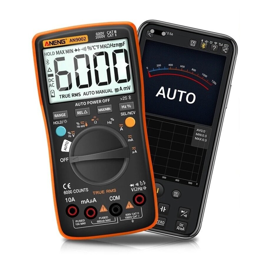 Digital Bluetooth True RMS Multimeter 6000 Counts Professional Auto Multimetro AC/DC Current Voltage Tester