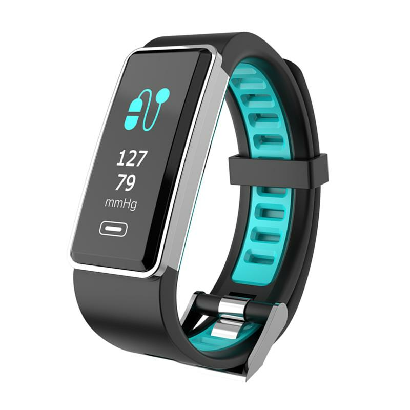 Real-time Blood Pressure HR Monitor Multi-Sport Fitness Tracker Long Standby Smart Watch Band