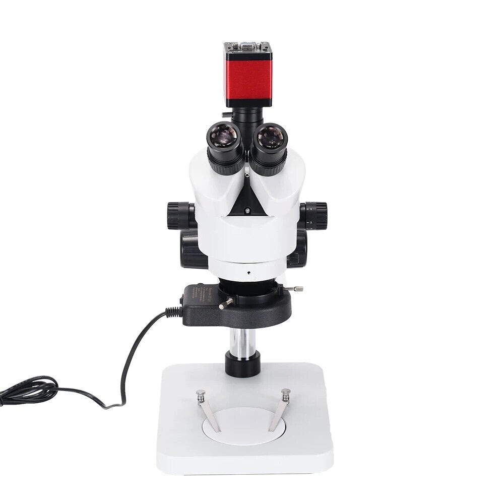 13MP Trinocular Stereo Soldering Microscope Stand Lens Digital Camera for Repair Mobile Phone Tools Kits