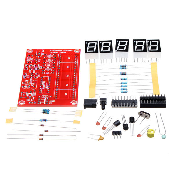 5Pcs Original Hiland 1Hz-50MHz Five LED Display Frequency Counter With Frequency Oscillator Kit