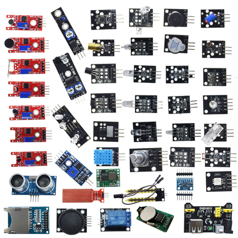 45 In 1 Sensor Module Board Starter Kits Upgrade Version For Arduino UN0 R3 MEGA2560 Plastic Bag Package