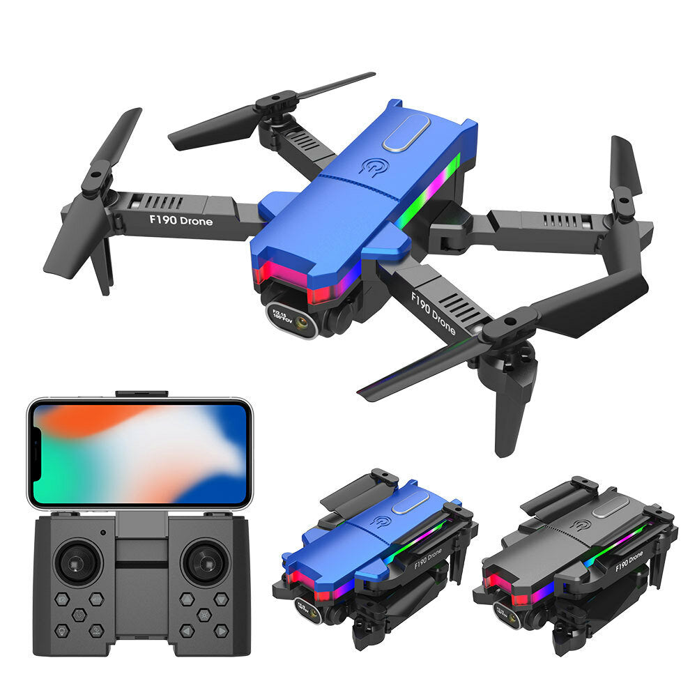 2.4GHz WIFI FPV with 4K HD Dual Camera 10mins Flight Time Headless Mode 360 Stunt Roll Foldable RC Drone Quadcopter RTF