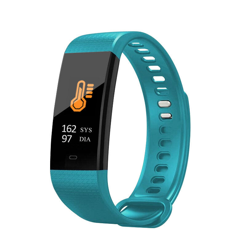 Color Screen Smartband Heart Rate Blood Pressure Activity Monitor Fitness Tracker Smart Watch