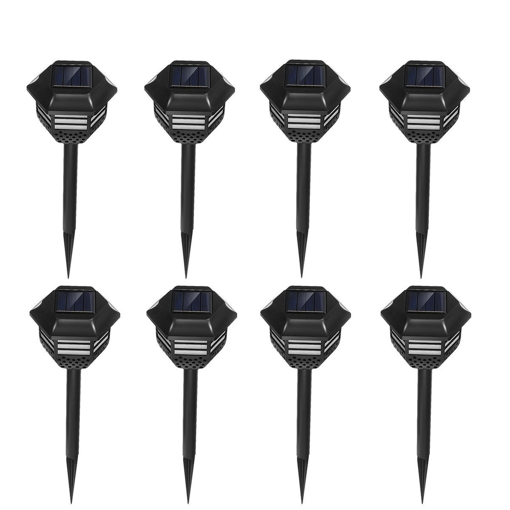 2/4/8pcs Solar Lawn Lights Landscape Garden Villa Decor Lamps LED Ground Lights Plugged