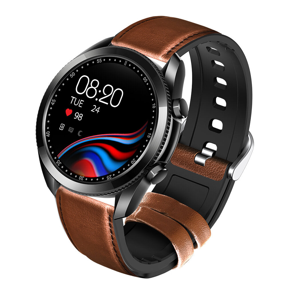 1.28 inch Full Touch Screen BT Call Heart Rate Blood Pressure Oxygen Monitor 24 Sports Modes 200mAh IP67 Waterproof BT5.0 Smart Watch