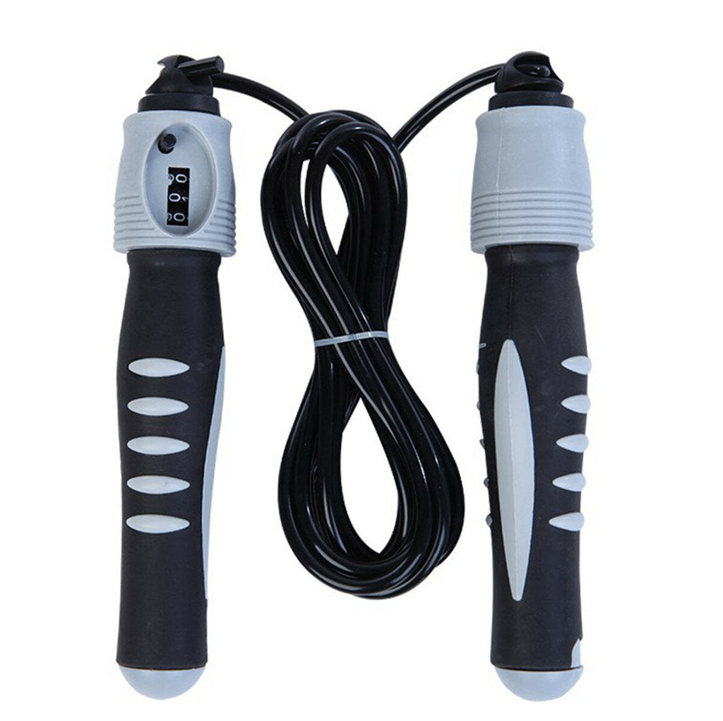 2.8M Professional Jumping Rope w/ Counter Home Fast Speed Sport Cardio Exercise Rope Skipping