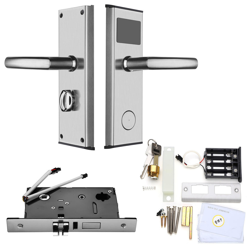 Stainless Intelligent RFID Digital Card Key Unlock Home Hotel Door Lock System