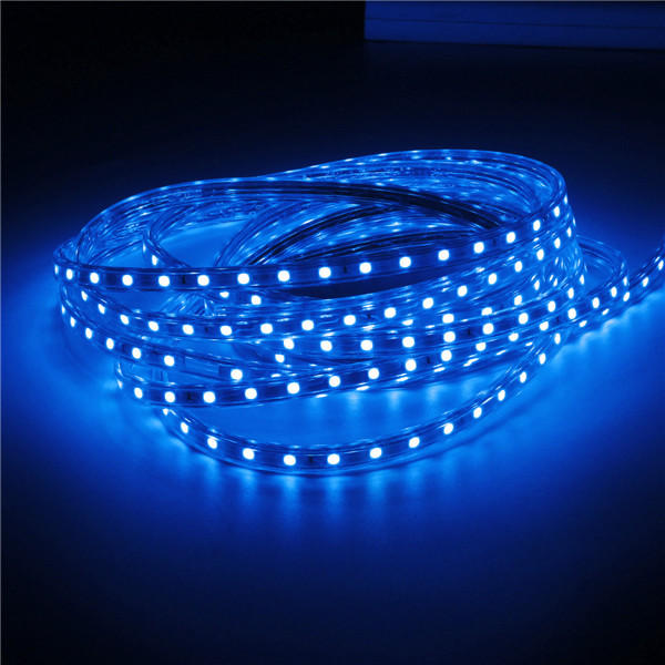 Waterproof IP67 5M 300SMD 5050 Red/Blue/Green/Warm White/White/RGB LED Light Strip 220V