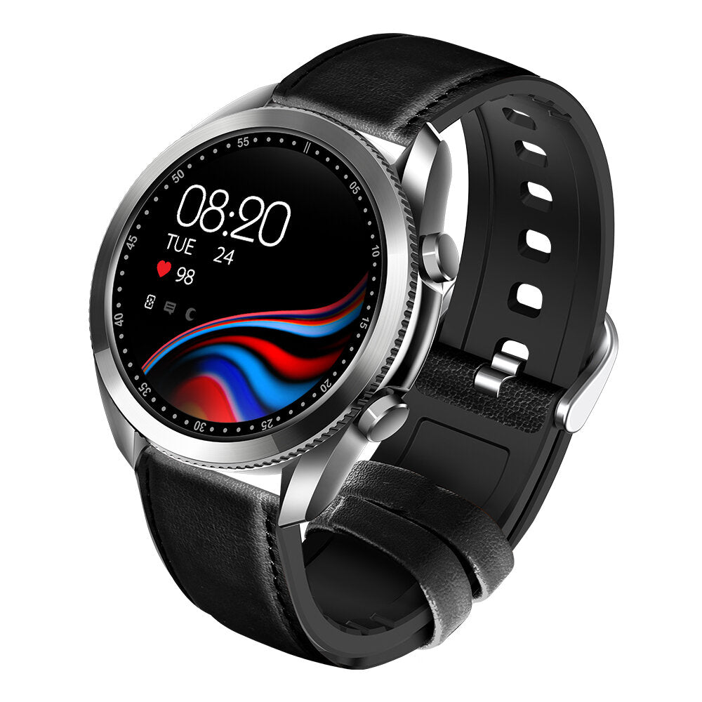 1.28 inch Full Touch Screen BT Call Heart Rate Blood Pressure Oxygen Monitor 24 Sports Modes 200mAh IP67 Waterproof BT5.0 Smart Watch