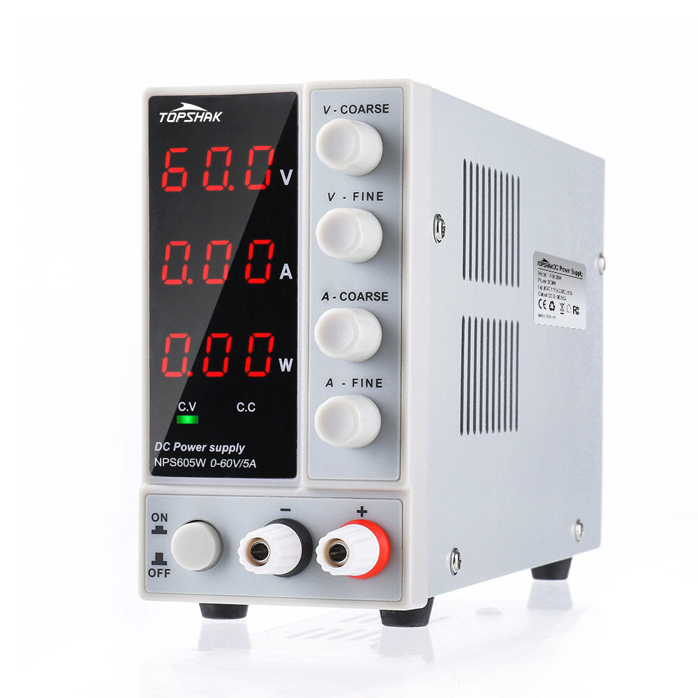 110V/220V 0-60V 0-5A Adjustable Digital DC Power Supply 300W Regulated Laboratory Switching Power Supply