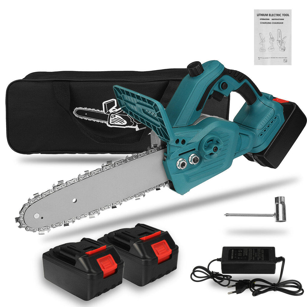 300W 10In One-hand Electric Rechargeable Chain Saw Cordless Chainsaw Wood Cutter Woodworking Tool