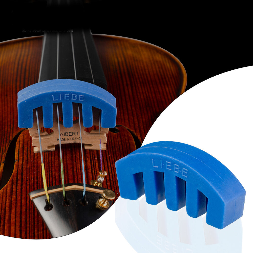 2PCS Violin Rubber Mute detachable Violin Silent Rubber