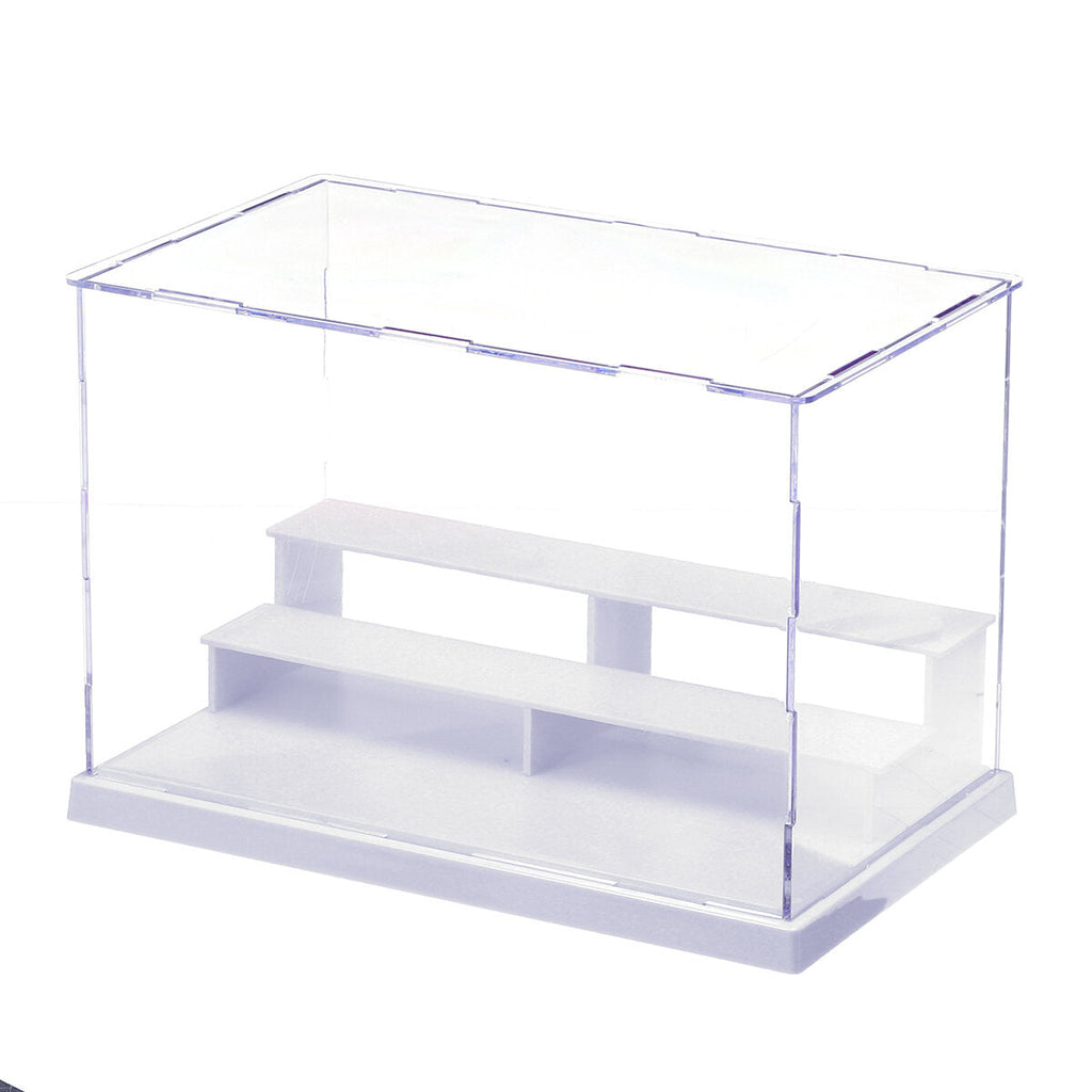 Acrylic Action Figures Model Transparent Display Case Toy DIY Assembling Storage Box Car Ship Collectibles Cabinets Boys Toys