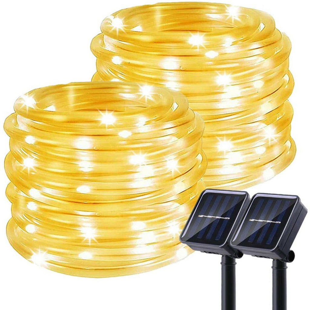 Outdoor Solar String Lights: Waterproof LED Fairy Lights with 8 Lighting Modes for Patio, Yard, Trees, Wedding & Party