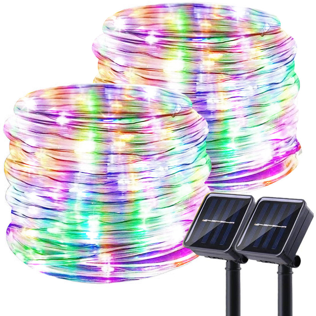 Outdoor Solar String Lights: Waterproof LED Fairy Lights with 8 Lighting Modes for Patio, Yard, Trees, Wedding & Party