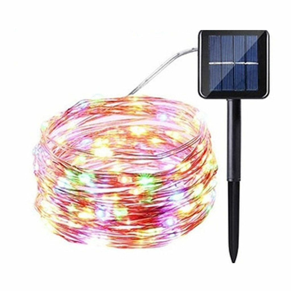 300/400 LED Waterproof Colorful Light Fairy String Rope Solar Lights Outdoor